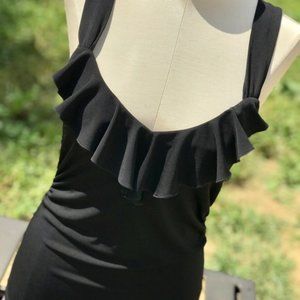 White House Black Market sleeveless ruffle  tank